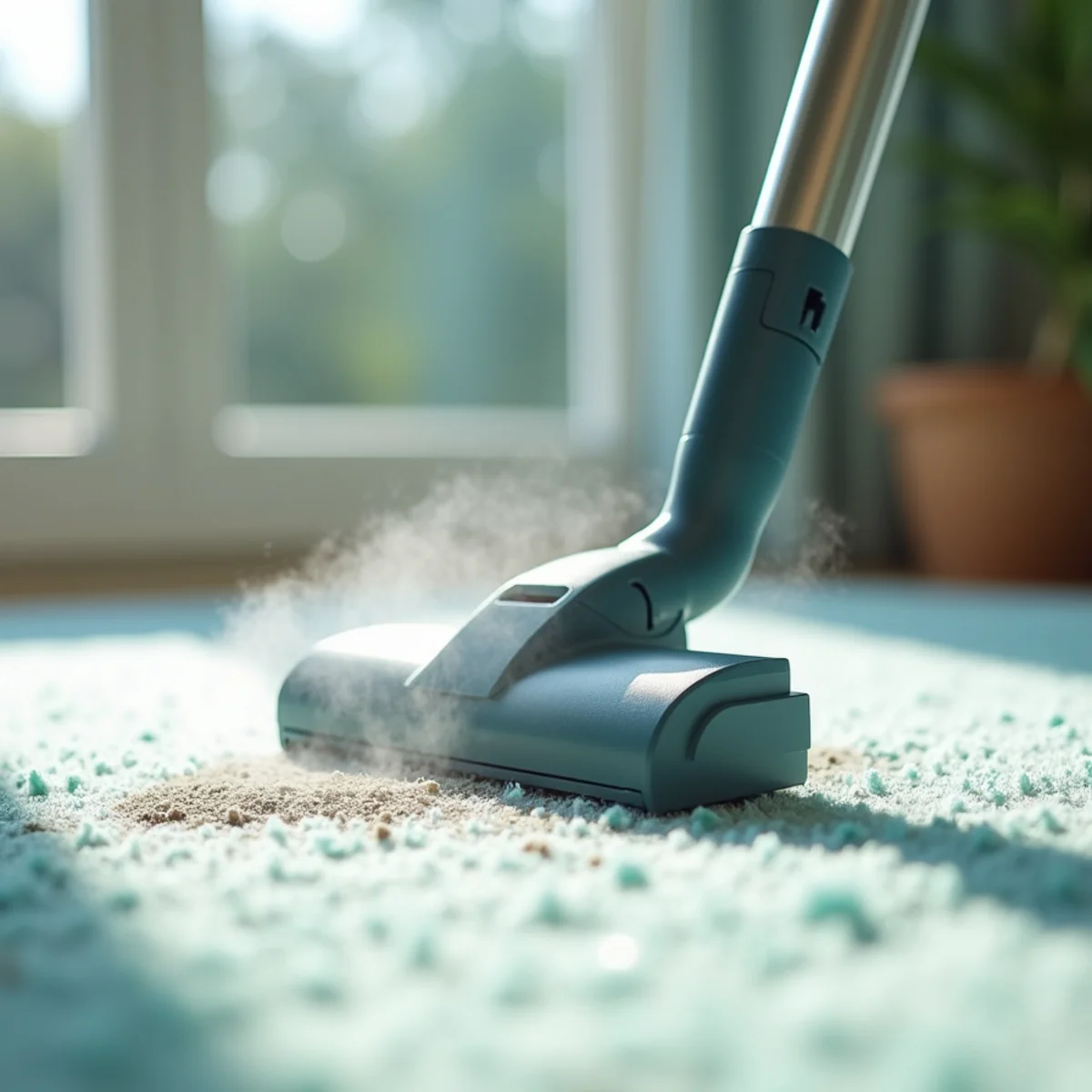 Hot-water extraction deep-cleaning carpet